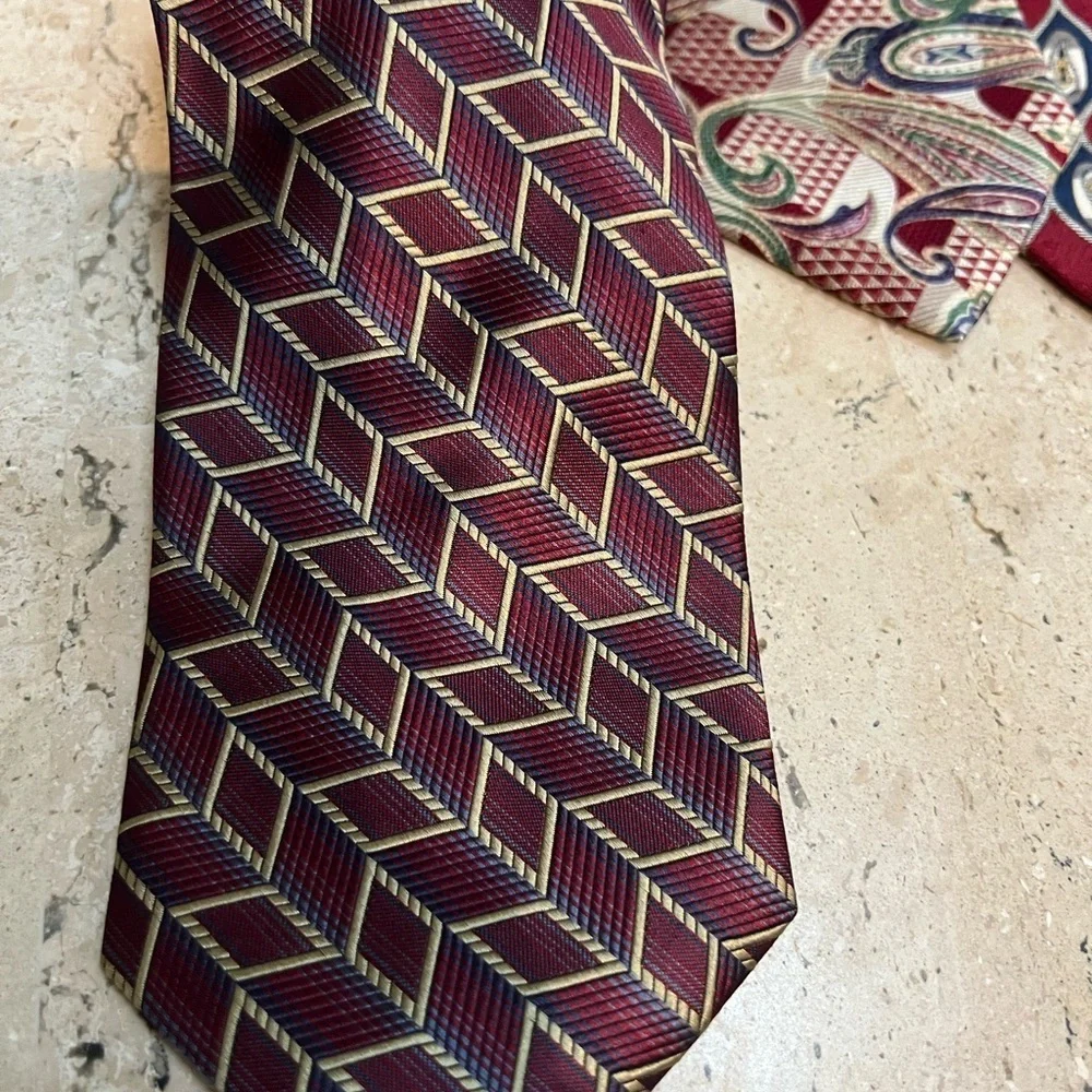 Jos. A. Bank Premier Collection- 5 Tie Lot- 100% Silk Made in USA